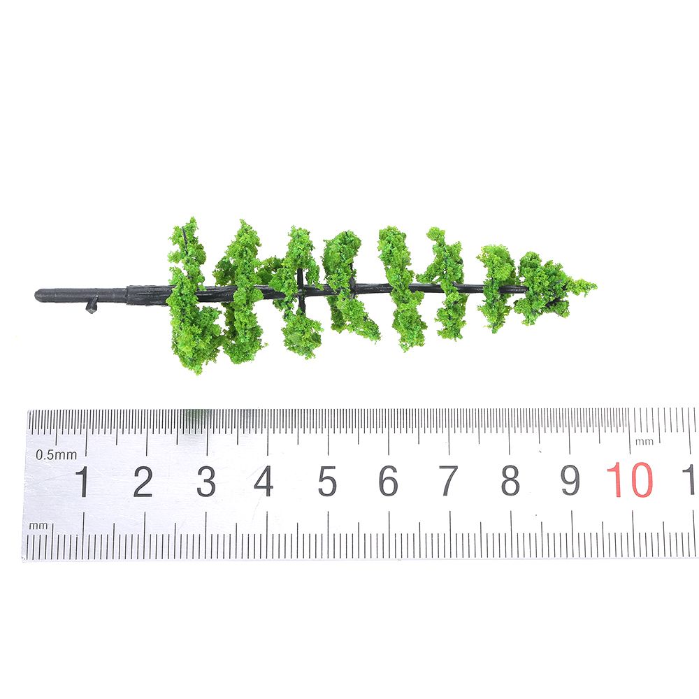 10 Pcs Model Fir Tree Plastic Miniature Landscape Scenery