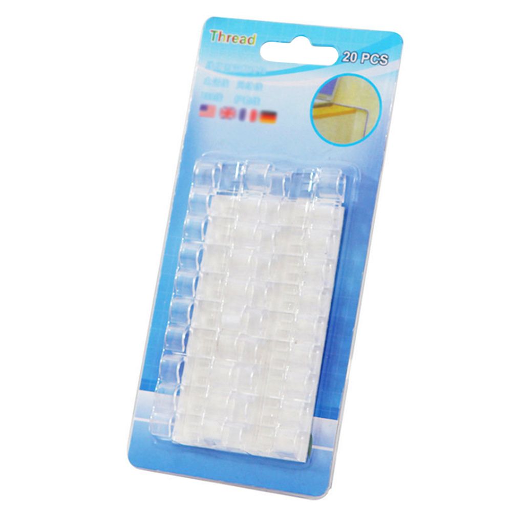 20Pcs Self-Adhesive Cable Clips Office Home Use Wire Desktop