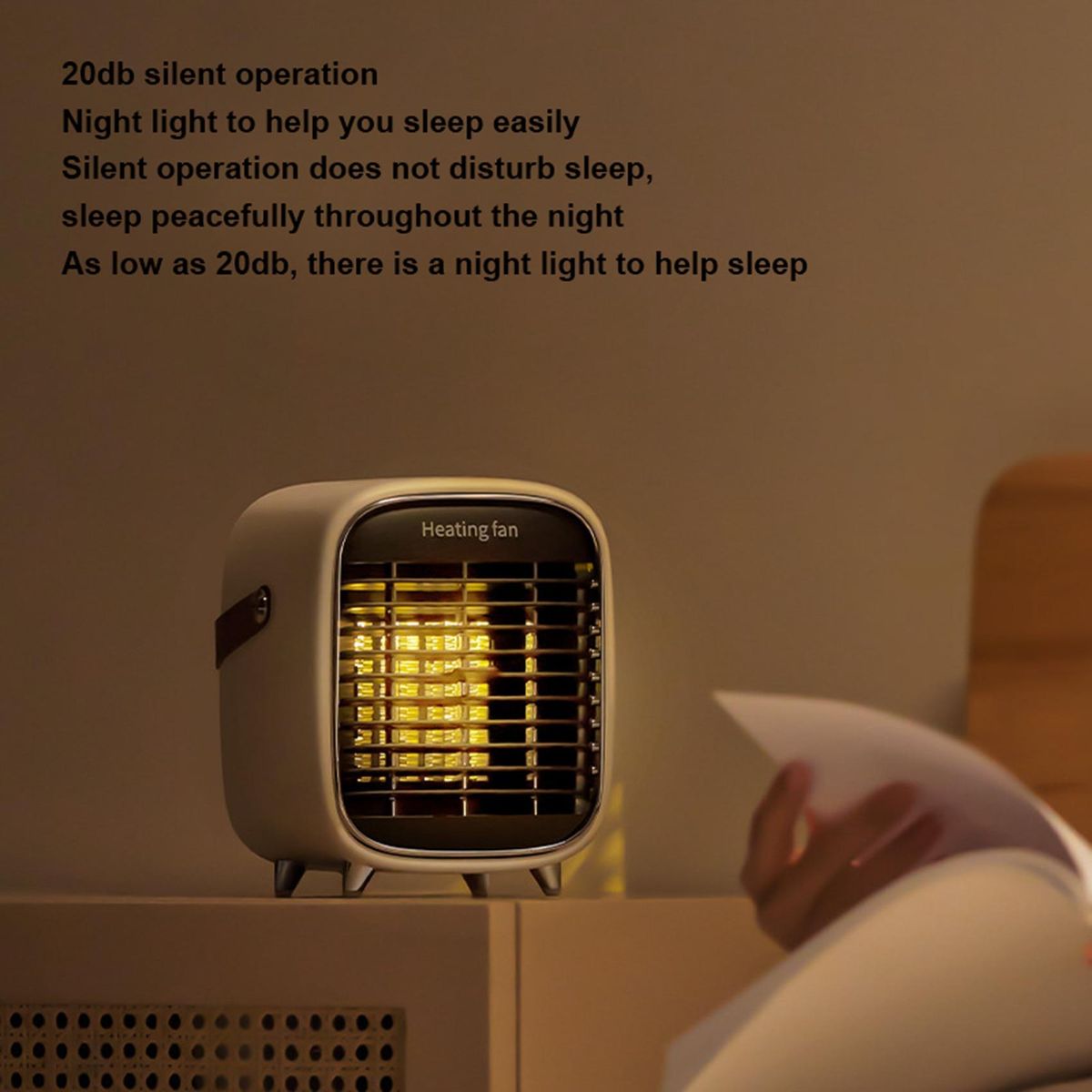 Y36 Mini Heater 600W-900W Intelligent Adjustable White US Pl