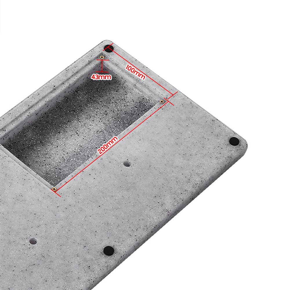 Big Size Guitar Effects Pedal Board Sturdy PE Plastic Guitar