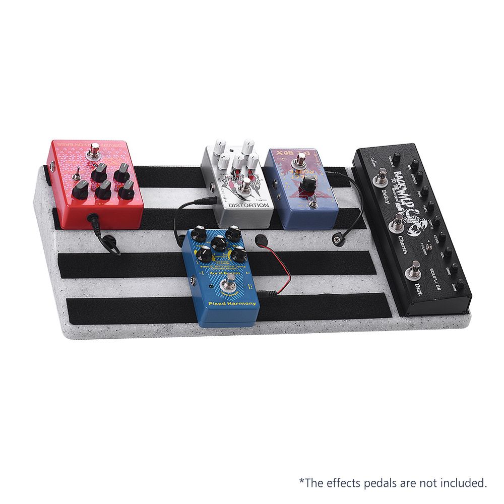 Big Size Guitar Effects Pedal Board Sturdy PE Plastic Guitar