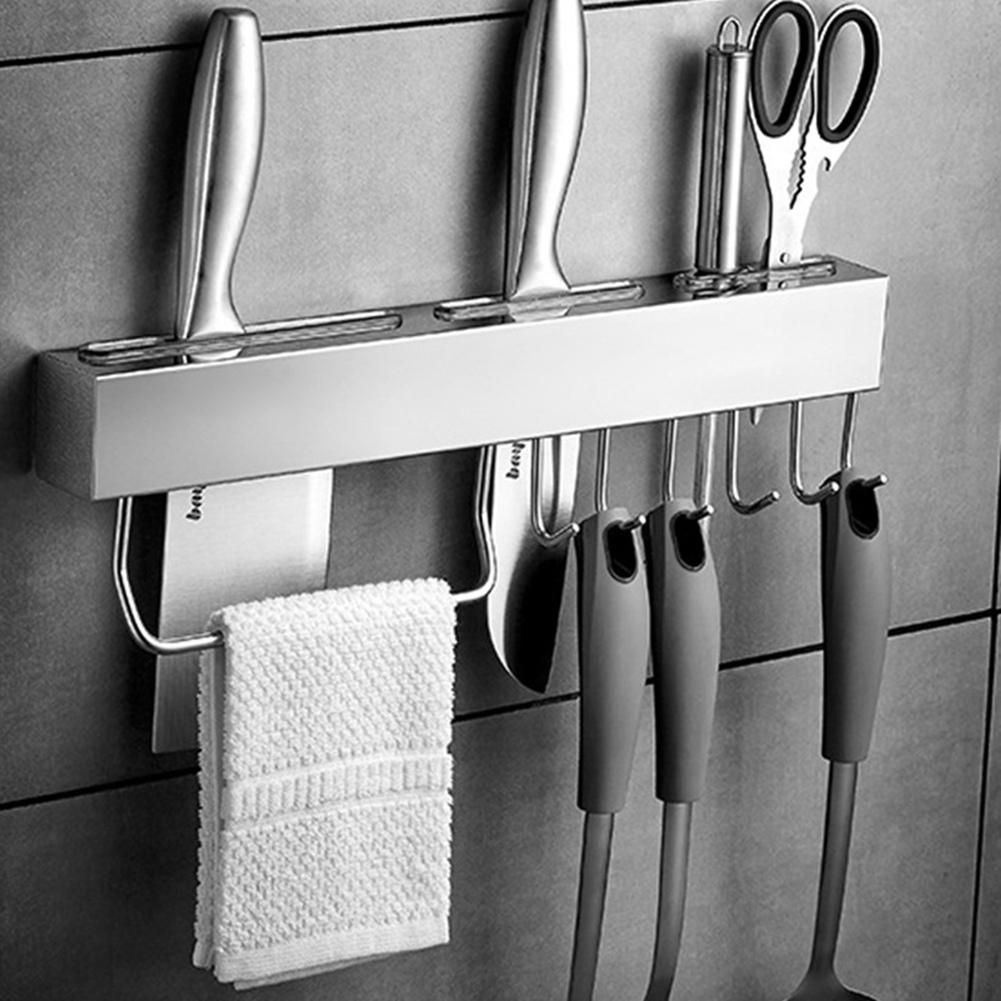 Stainless Steel  Holder Kitchen Utensils Storage Shelf