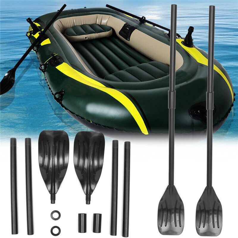 1 Pair Black Detachable Afloat Kayak Oars Paddles Boat