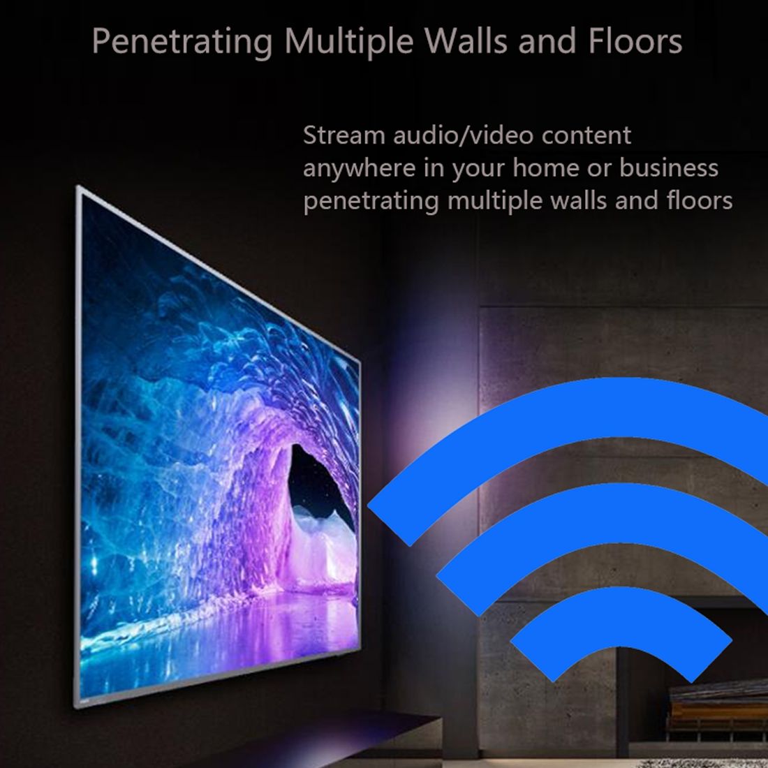 Measy FHD656 Mini 1080P HDMI 1.4 HD Wireless Audio Video Transmitter Receiver Extender Transmission System, Transmission Distance: 100m, US Plug