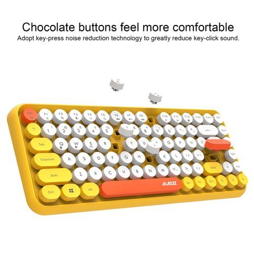 Tablet  Phone Computer Household Office Wireless Keyboard(Pink)