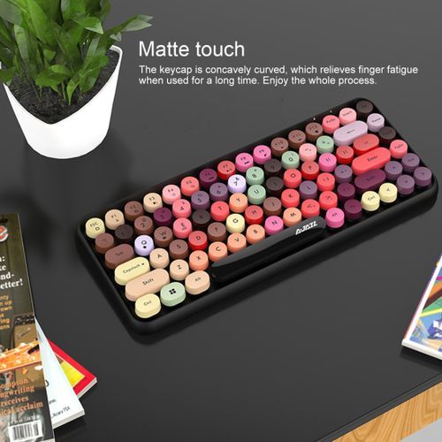 Tablet  Phone Computer Household Office Wireless Keyboard(Pink)