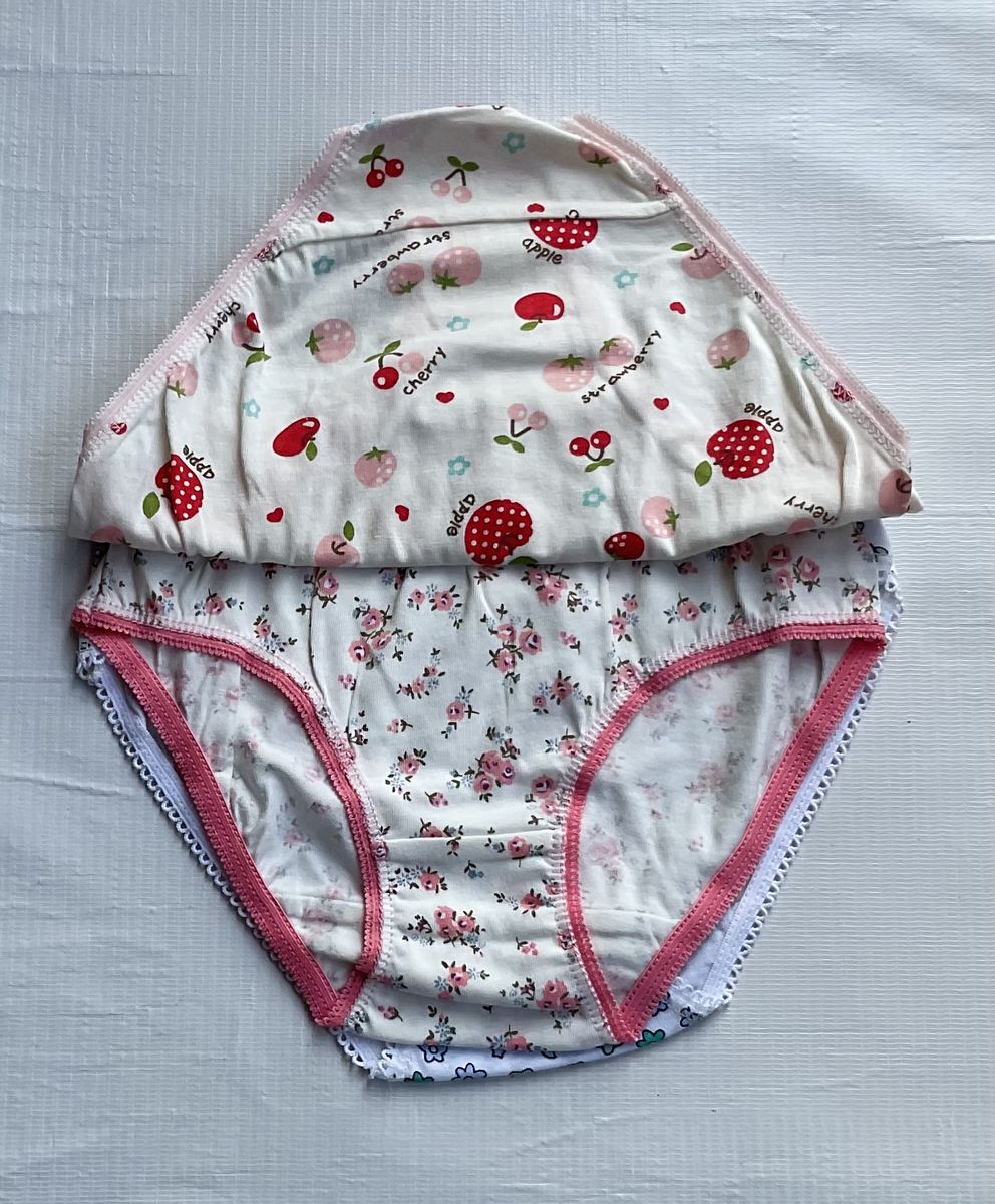 Set Of 3 Cherry Girls Briefs