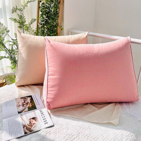 Hoom Pure Cotton Large Triangular Bed Back Cushion Pillow