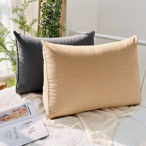Hoom Pure Cotton Large Triangular Bed Back Cushion Pillow