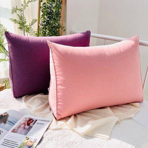 Hoom Pure Cotton Large Triangular Bed Back Cushion Pillow
