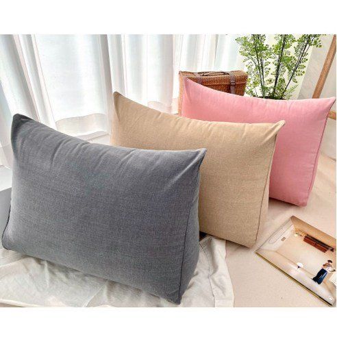 Hoom Pure Cotton Large Triangular Bed Back Cushion Pillow