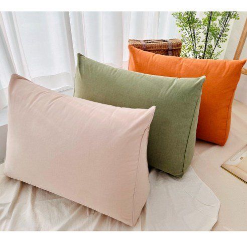 Hoom Pure Cotton Large Triangular Bed Back Cushion Pillow