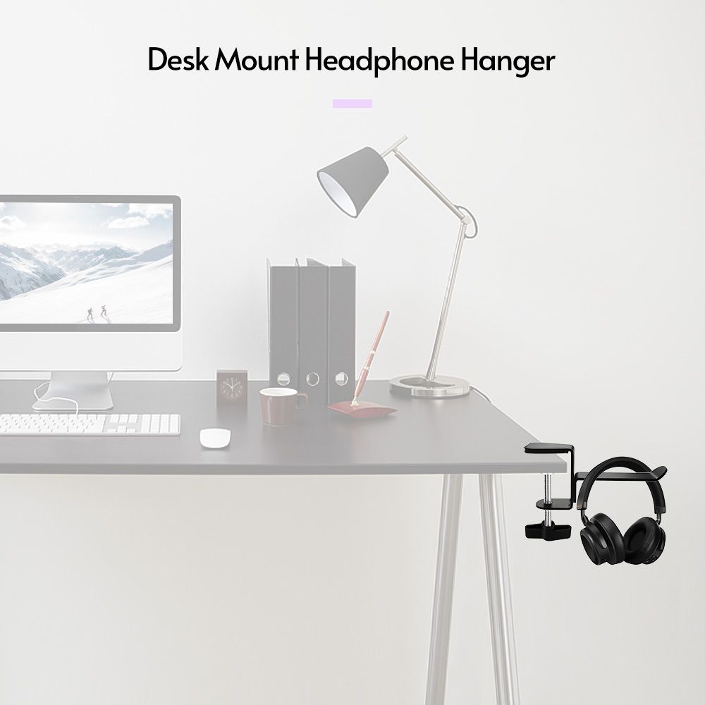 Universal Headphone Hanger Desk Mount Headset Holder Under