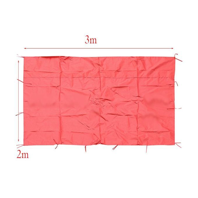 Car Canopy Tent Side Wall Outdoor Use Camping Sunshade Red A 190x290cm