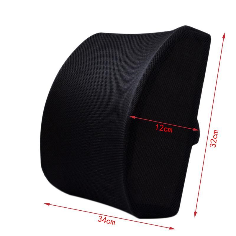 Memory Foam Seat Chair Lumbar Back Support Cushion Pillow