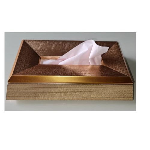 Decorative Tissue Box For Home And Offices- Gold