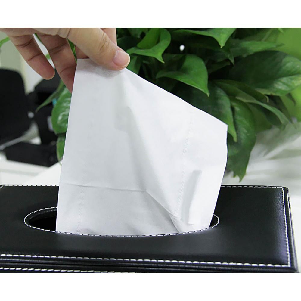 PU Leather Tissue Box Cover Office Home Car