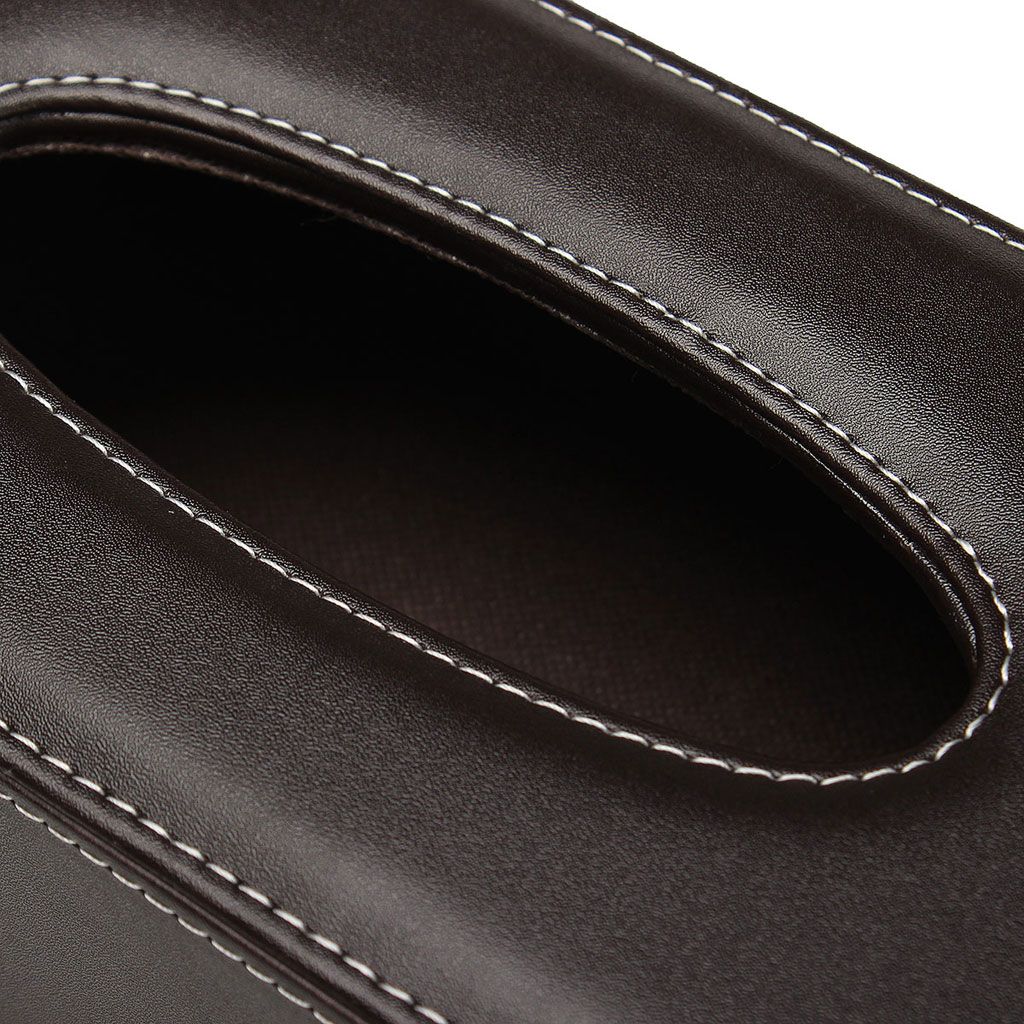 PU Leather Tissue Box Cover Office Home Car