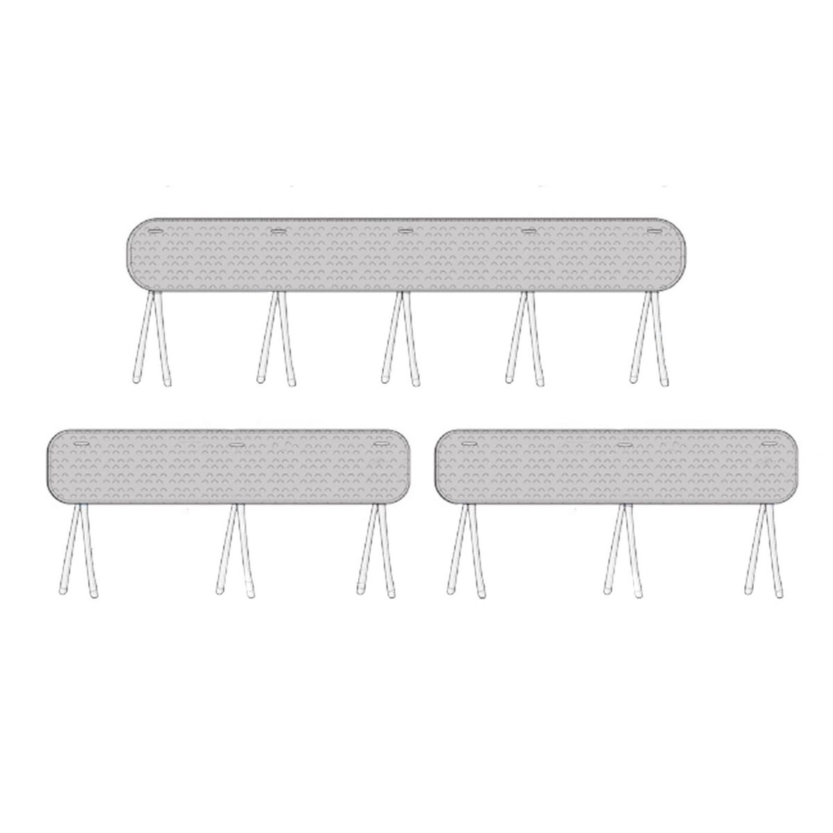 Bed Rail for Children Beds Soft Safe Bed Rail Protection Set Baby Light Grey