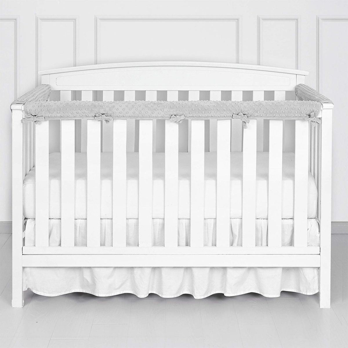 Bed Rail for Children Beds Soft Safe Bed Rail Protection Set Baby Light Grey