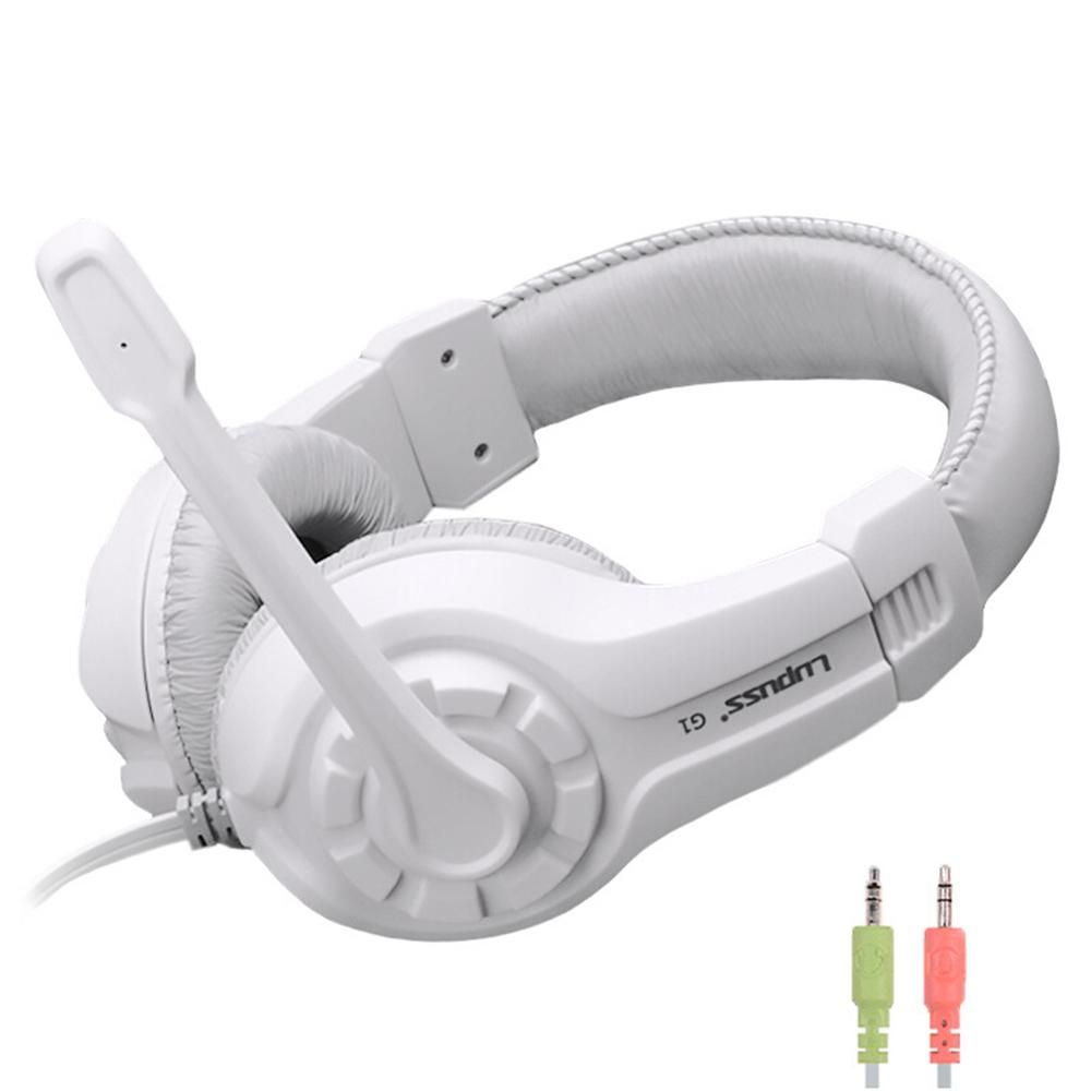 Gaming Headset Stereo Headphones Notebook Subwoofer Wired Microphone for Computer