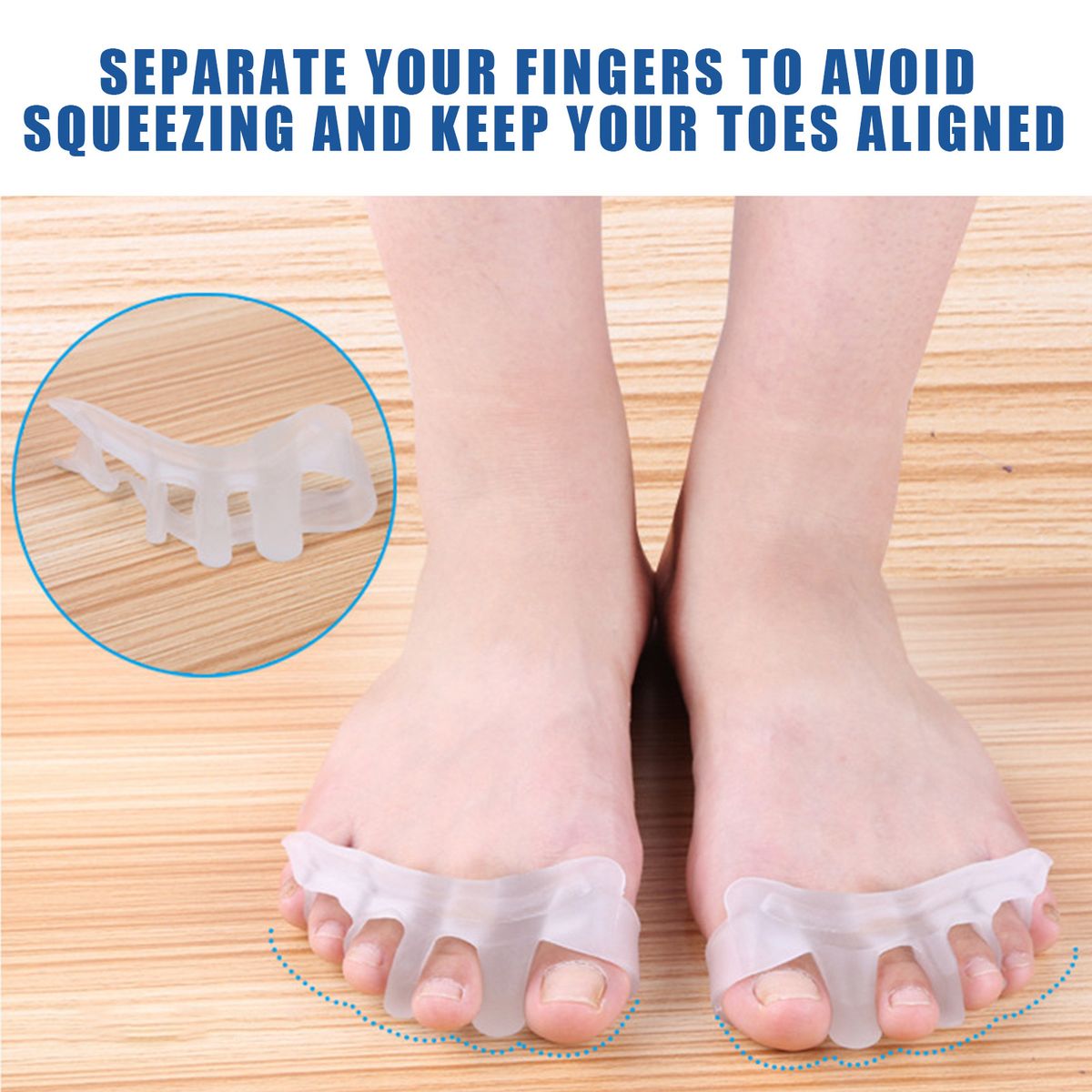 Silicone Bunion Corrector Toe Separator Relieve Swelling