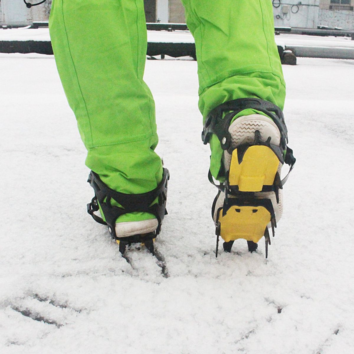 18Teeth Claws Crampon Winter Snow Spikes Ski Ice Shoe-Covers