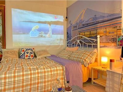 Japanese Healing Wind Background Cloth Bedroom Room Wall Decoration Wall Hanging Tapestry Living Room Decorations Bedroom