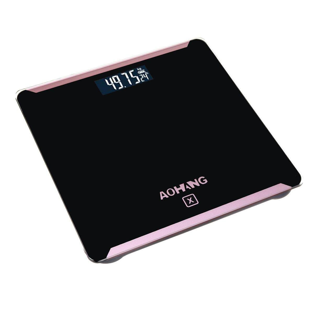 Holmark Electronic LCD Digitial 180kg/400lb Body Weight Scale Black