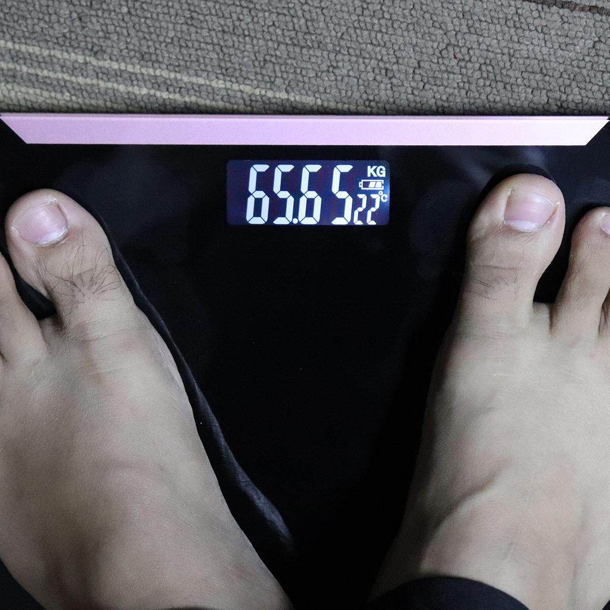 Holmark Electronic LCD Digitial 180kg/400lb Body Weight Scale Black