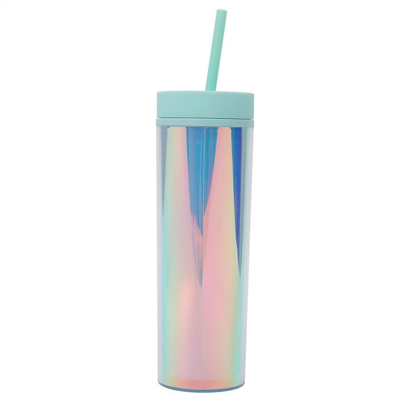 Stay Hydrated In Style with Our Double-walled Plastic Skinny Tumbler,BPA-Free