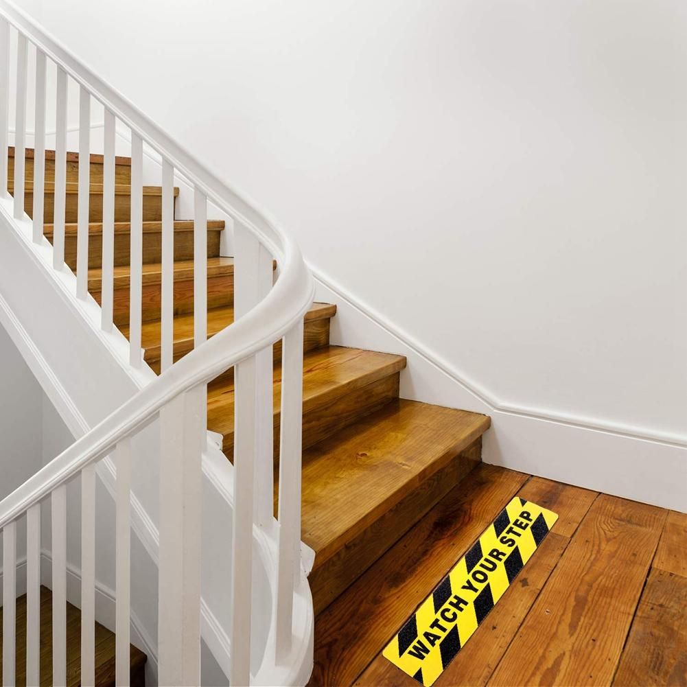 Watch Your Step Floor Decals Stickers 6X24 Inch Warning