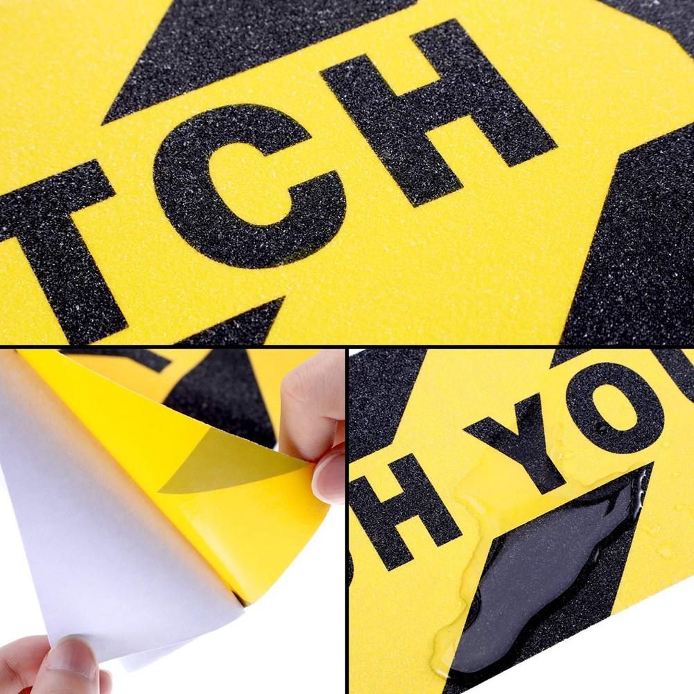 Watch Your Step Floor Decals Stickers 6X24 Inch Warning