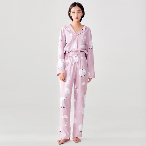 Women's Pajamas  Women New Cotton Printed Pajamas 2 Piece Sets