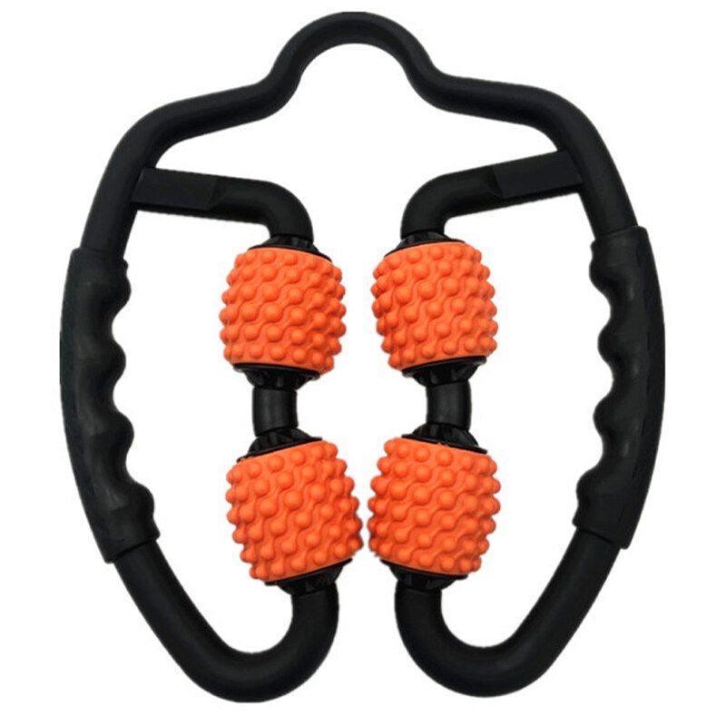 Body Roller Massage Stick For Pain Relief Leg Neck Muscle Deep Relaxing Massager Orange