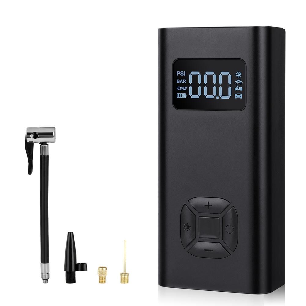 Cordless Car Air Pump - High-capacity Rechargeable Emergency Flashlight 150 PSI Air Compressor For Car Bicycle Motorcycle Ba
