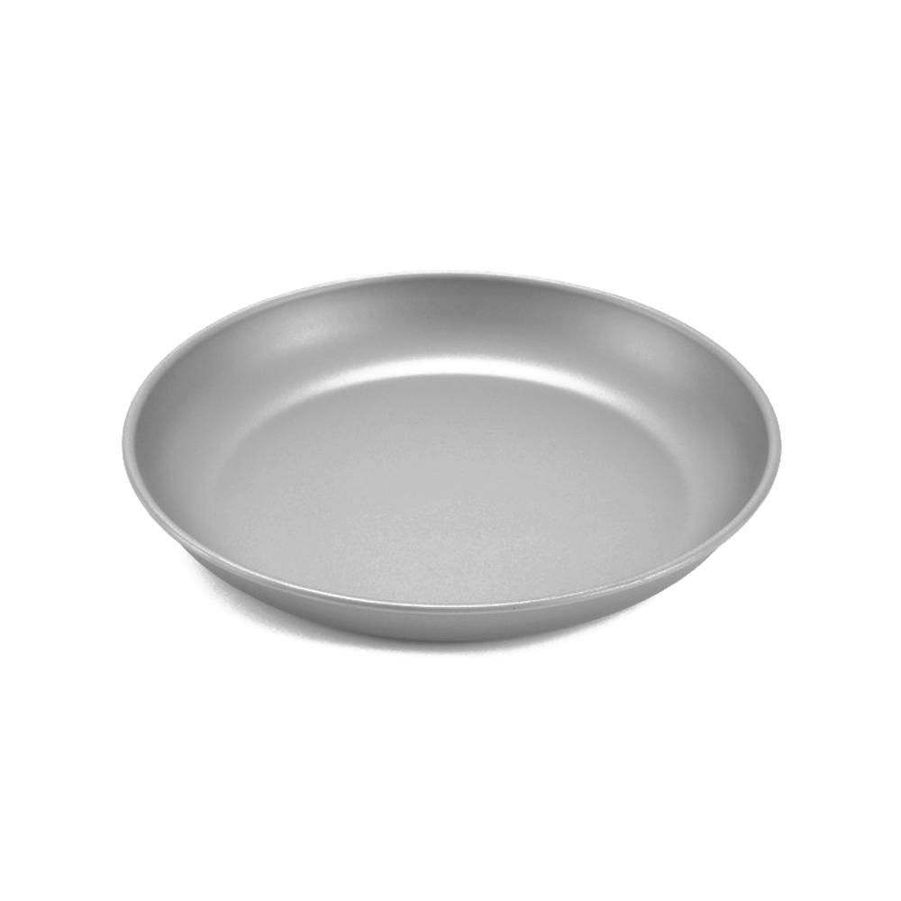 Ultralight Titanium Plate Camping Dishes Metal Saucer Outdoor Tableware Picnic Plates Portable Cutlery