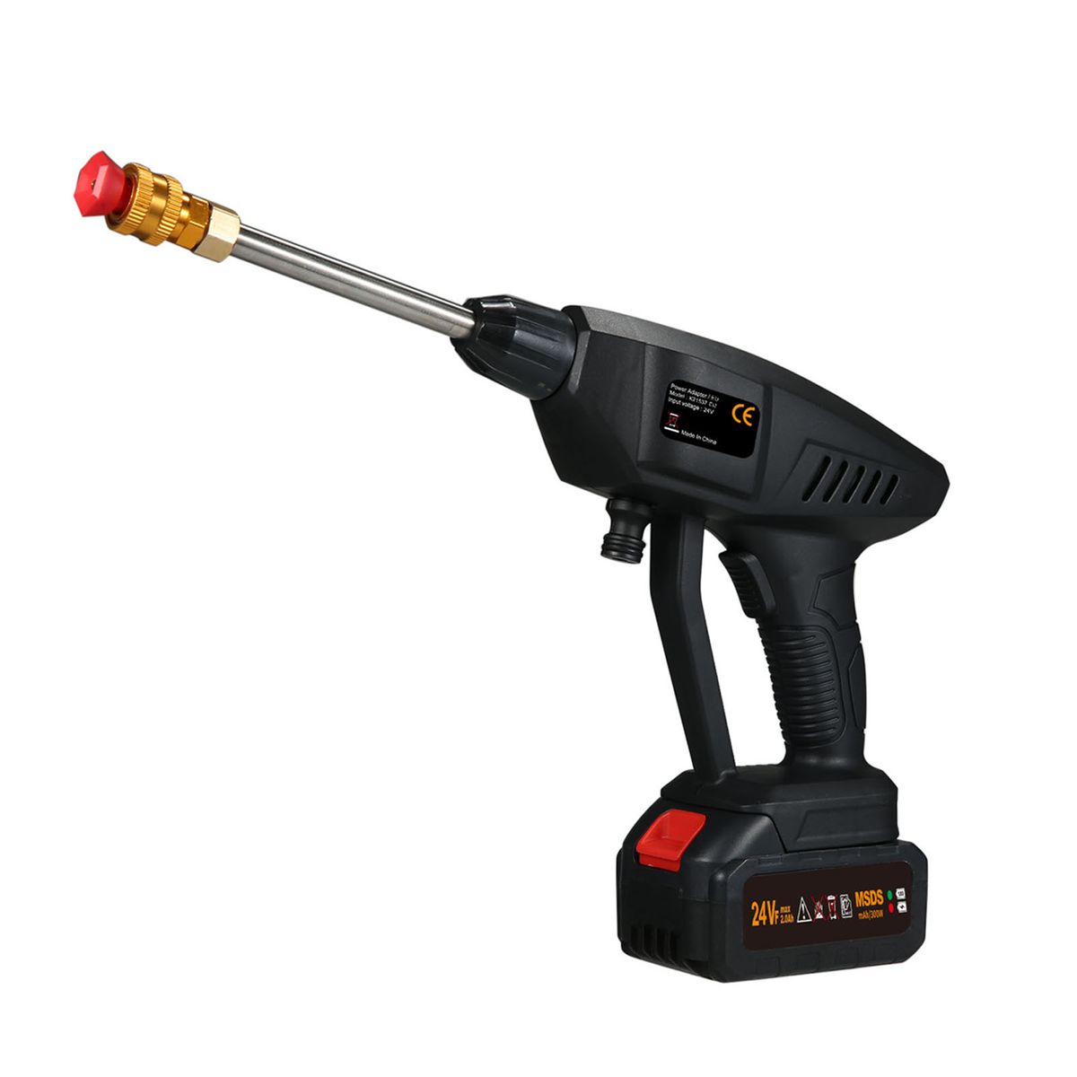 6-in 1 Spray Cordless Power Washer 60Bar 300W High Power