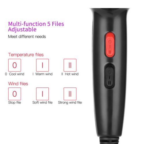 Salon Hair Dryer 2200W - With 4 Components
