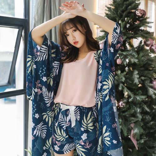 Women's Pajamas 4 PCS Spring Autumn Pajama Sets