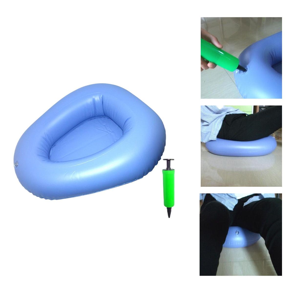 Inflatable Bedpan Patient Care Washable Potty Toilet For Bathroom