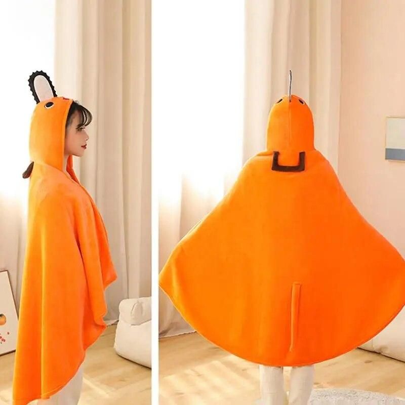 Christmas Cape Blanket Soft Warm Blanket Cosplay Cloak Kids Thermal Blanket With Hood Gift Idea For Adults Teens Kids