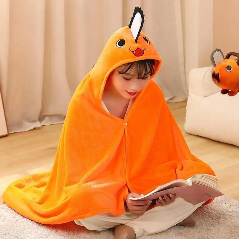 Christmas Cape Blanket Soft Warm Blanket Cosplay Cloak Kids Thermal Blanket With Hood Gift Idea For Adults Teens Kids