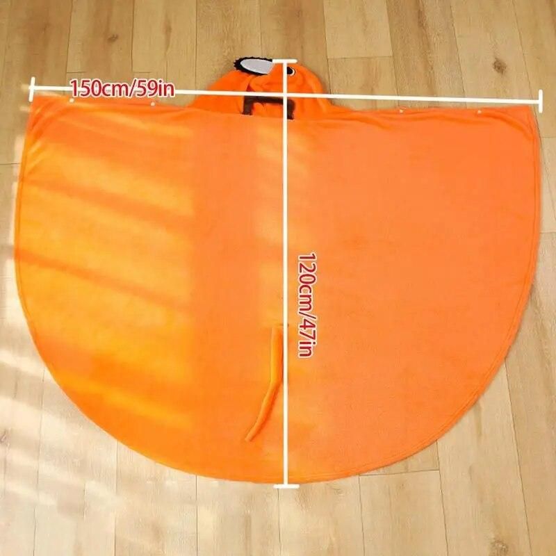 Christmas Cape Blanket Soft Warm Blanket Cosplay Cloak Kids Thermal Blanket With Hood Gift Idea For Adults Teens Kids
