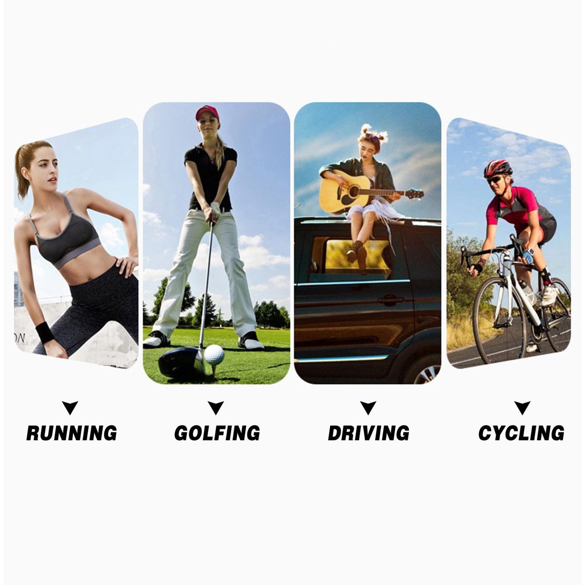 UV Sun Protection Arm Sleeves Cooling Sleeves with Thumb Hole for Driving Cycling Golfing