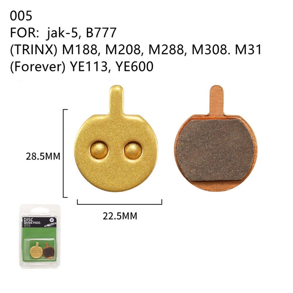 Bicycle Electric Scooter Metal Sintered Disc Brake Pads For