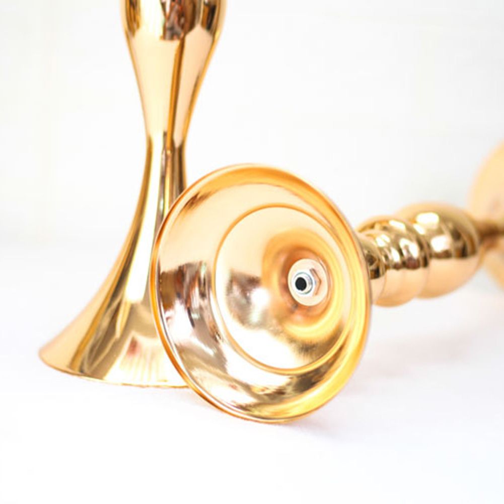 Metal Candle Holder Stand Gold Candle Holders Flowers Vase