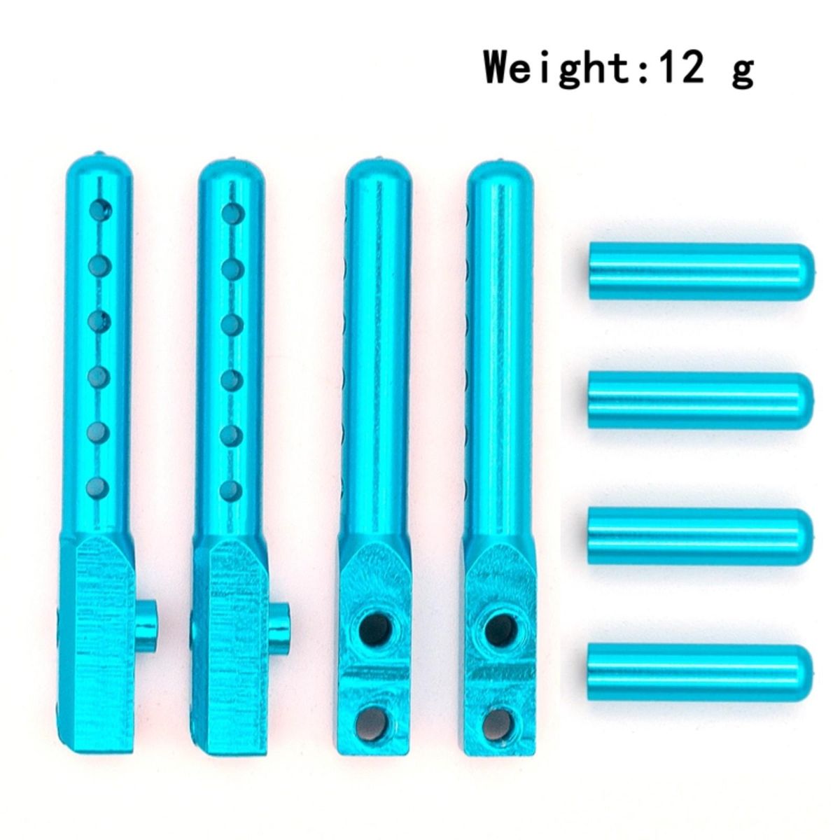 Aluminum Body Post Mount Fixed Holder & Battery Fixing Pins Replacement for Tamiya TT01 TT-01 1/10 Remote Control Car Upgrade Parts
