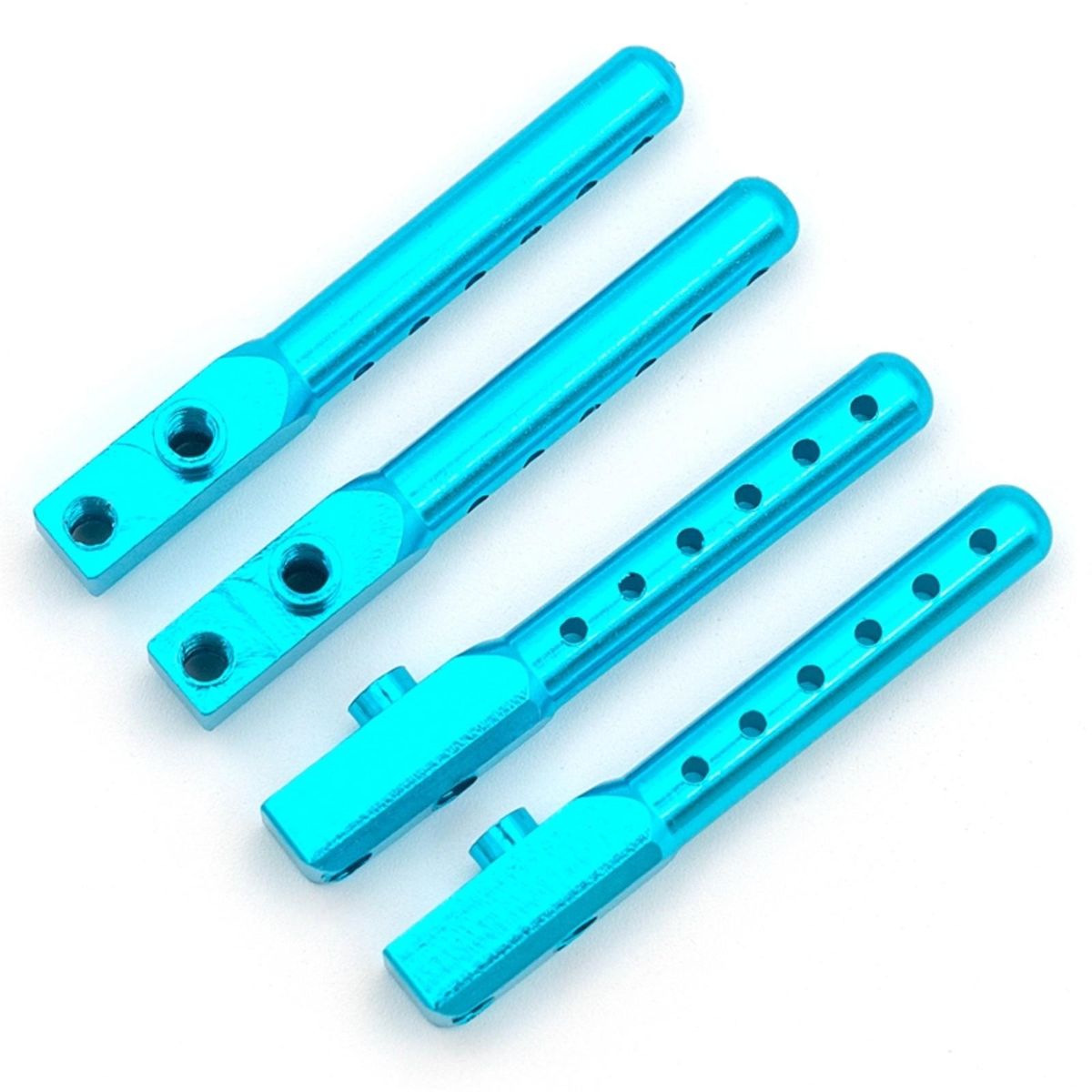 Aluminum Body Post Mount Fixed Holder & Battery Fixing Pins Replacement for Tamiya TT01 TT-01 1/10 Remote Control Car Upgrade Parts