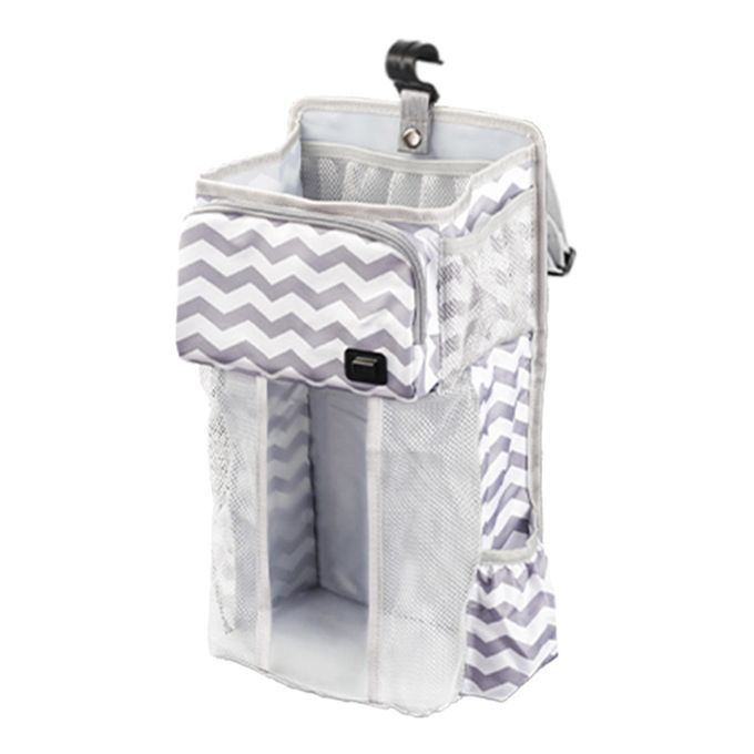 Crib Hanging Bag USB Baby Wipe Warmer Non-Slip Classified Wave Pattern